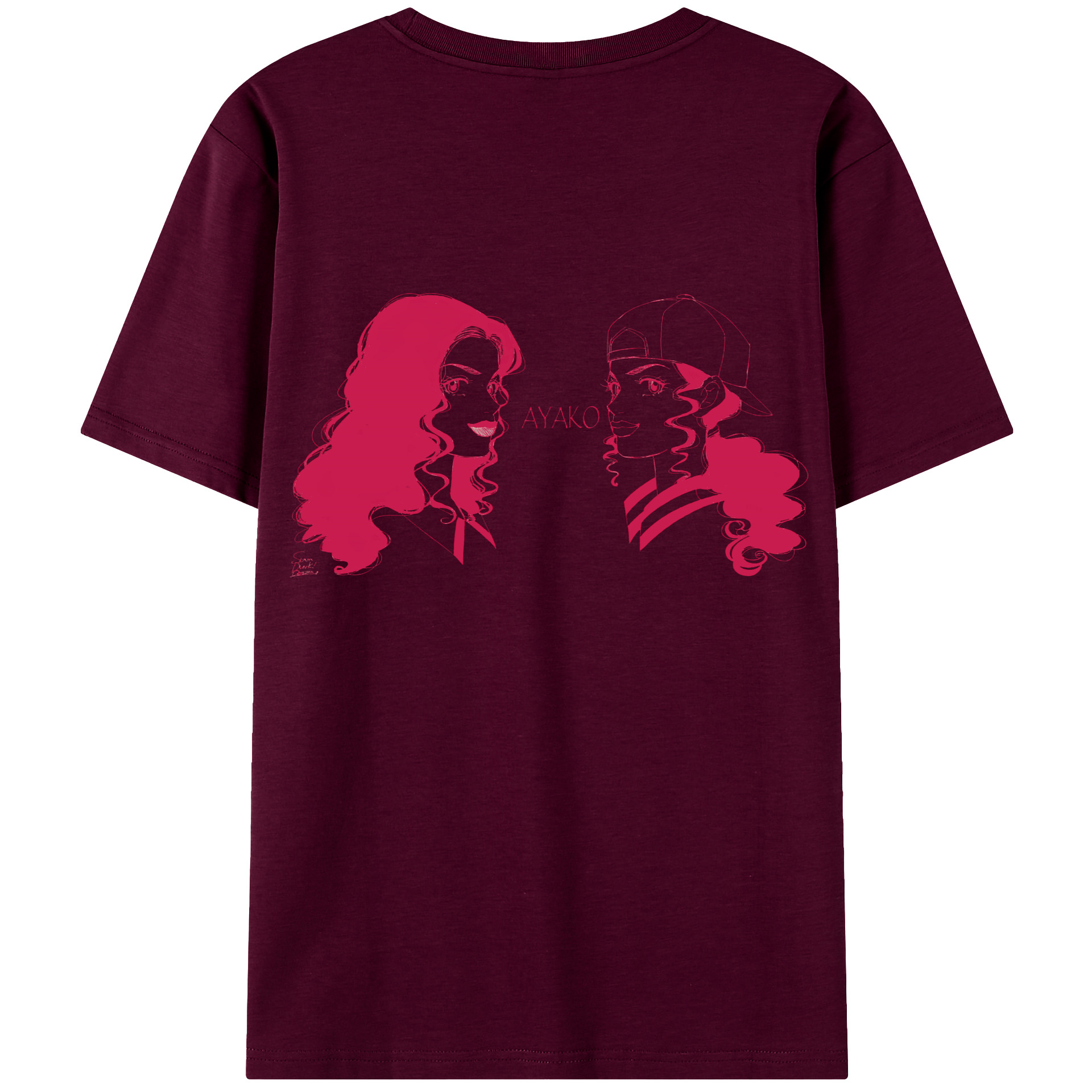 SLAM DUNK／スラムダンク レディース半袖Tシャツ(バックプリント)